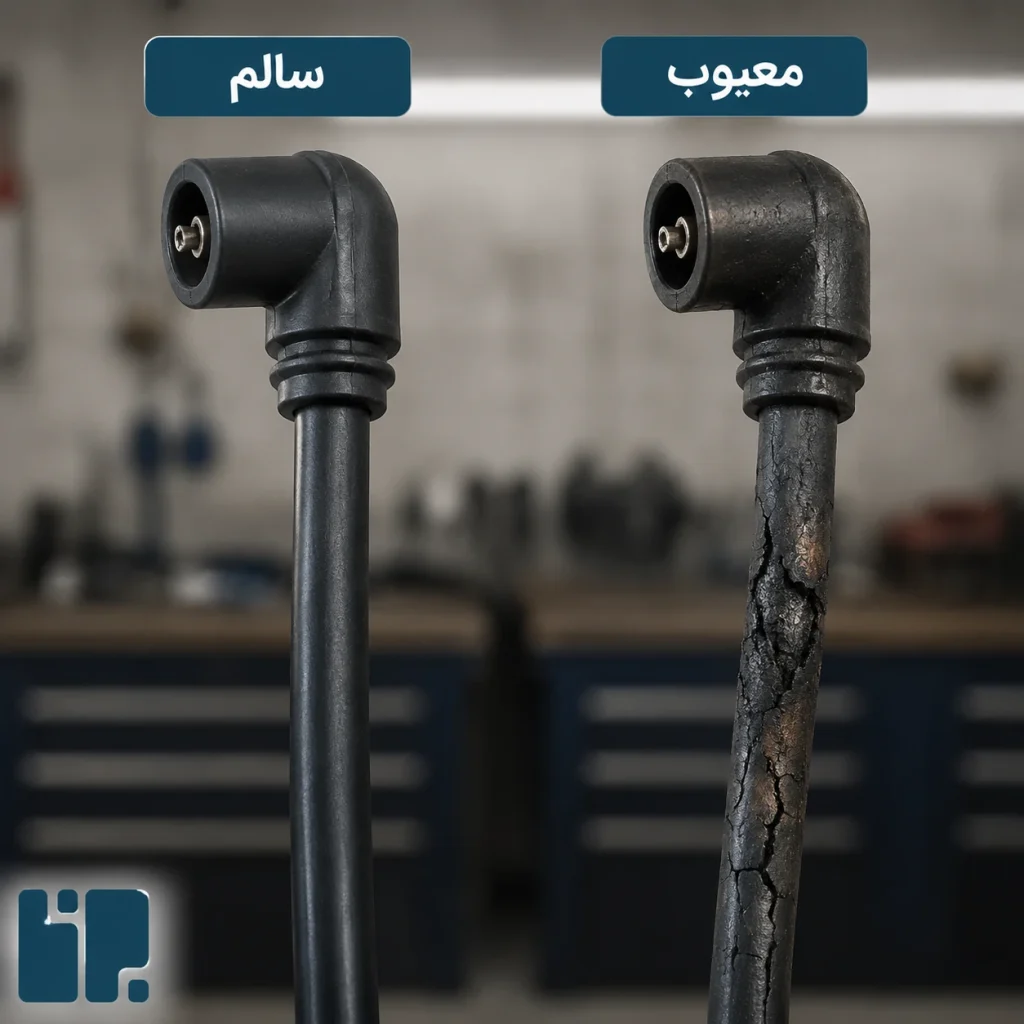 مقایسه-وایر-شمع-خراب-با-سالم
